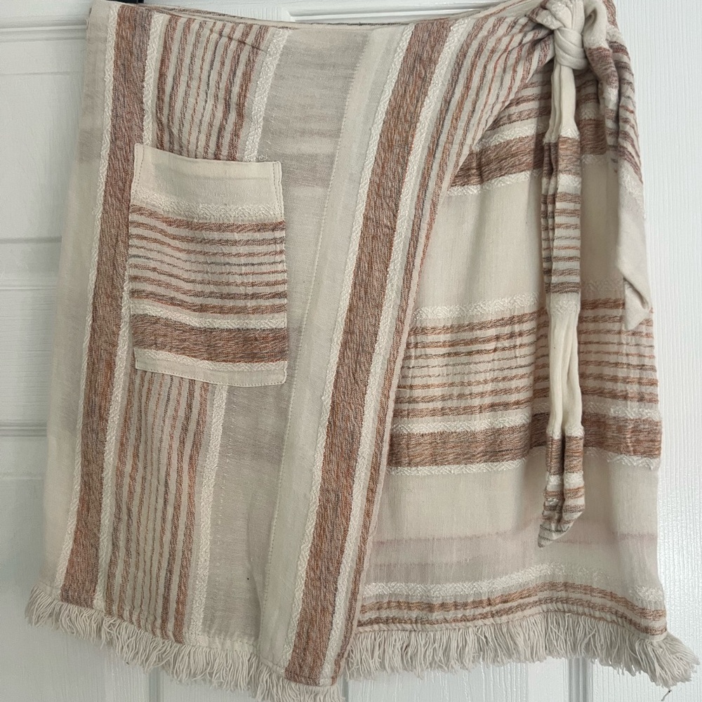 Holding Horses (Anthropologie brand) faux wrap skirt. Size 2.
